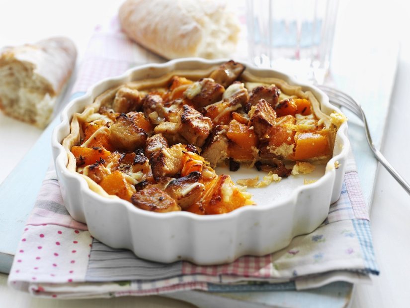 Quorn & Butternut Squash Tart Recipe: Veggie