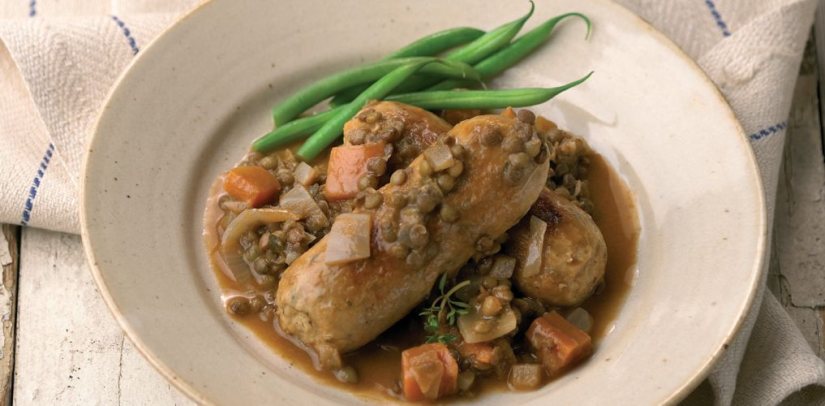Quorn Wild Garlic & Parsley Toulouse Sausage Casserole Recipe: Veggie