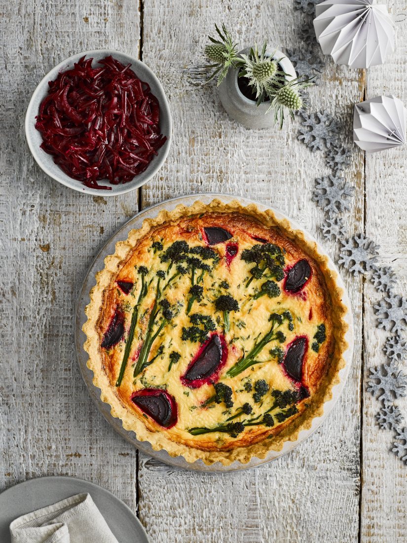 Love Beets Festive Beetroot Tart Recipe: Veggie