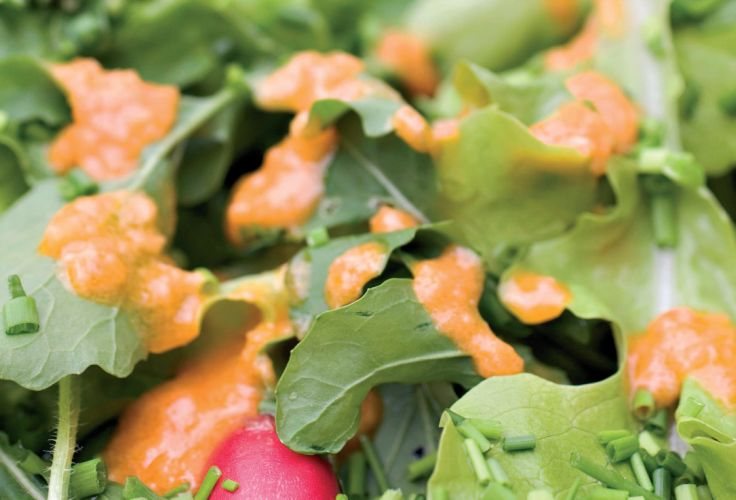 Rapeseed and Tomato Dressing Recipe: Veggie