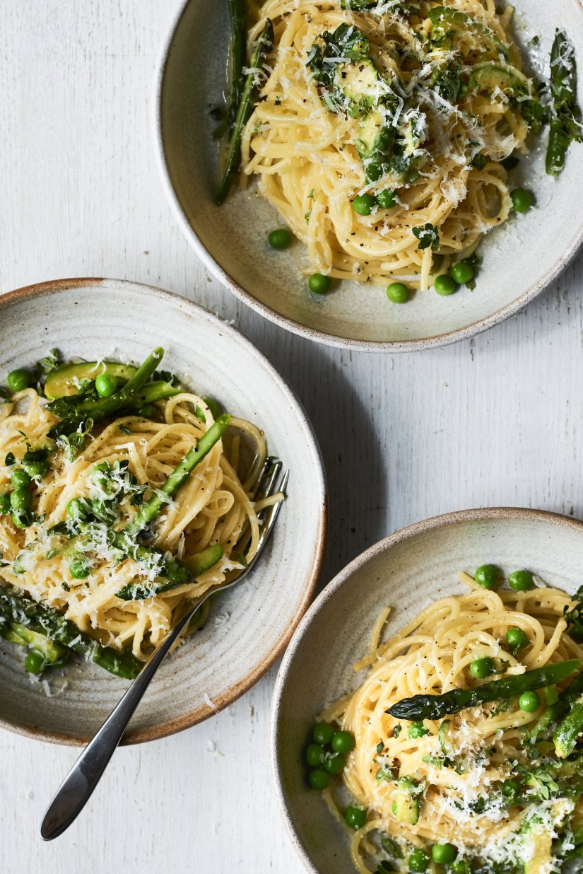 Summer Veg Carbonara Recipe: Veggie