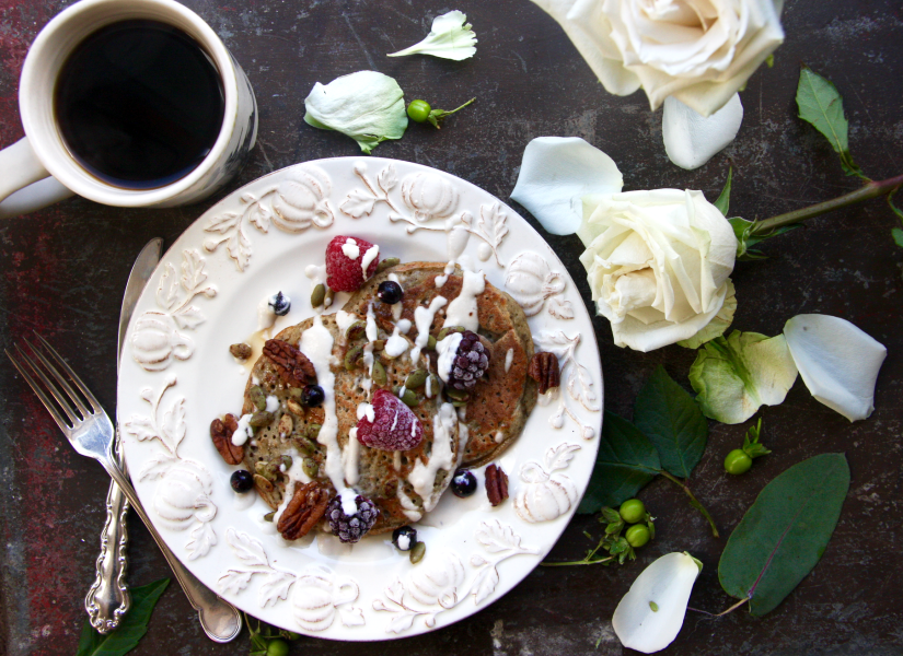 CARDAMOM QUINOA & SPELT PANCAKES