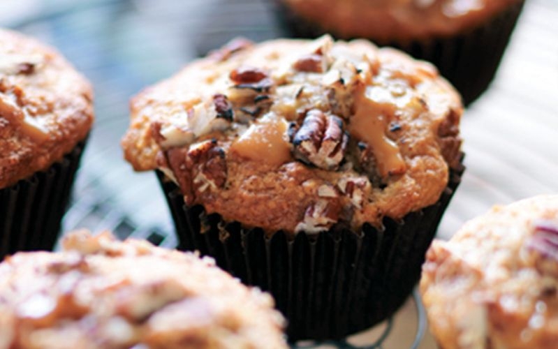 Scrumptious Sticky Toffee Banoffee Muffins