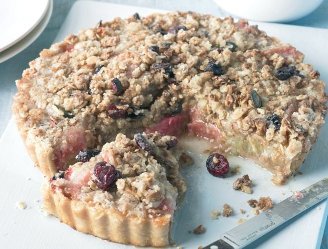 Simon Rimmer’s Rhubarb Crumble Pie Recipe: Veggie