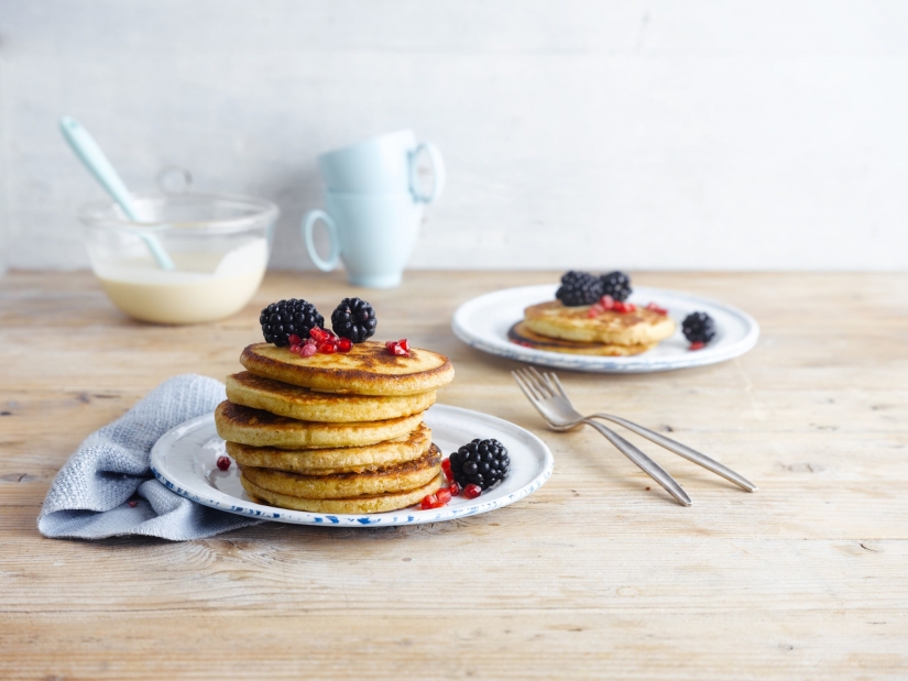 Spelt, Quinoa and Oat Pancakes