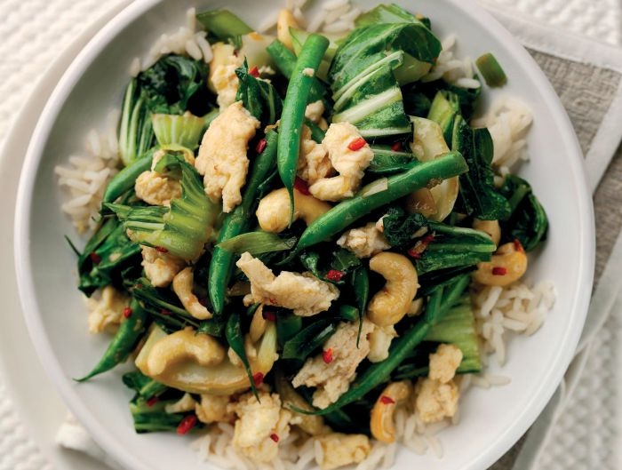 Spicy Eggs and Greens Stir-fry