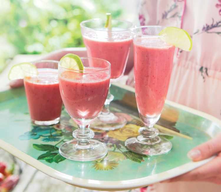 Strawberry Smoothie with Lime Recipe: Veggie