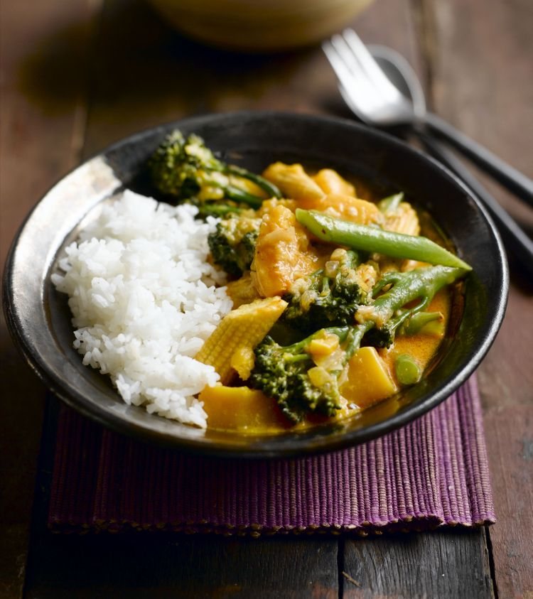 Thai Tenderstem and Pumpkin Red Curry Recipe: Veggie