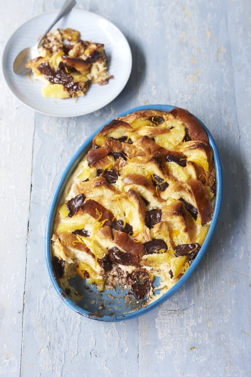 Agave Chocolate Orange Bread & Butter Pudding Recipe: Veggie