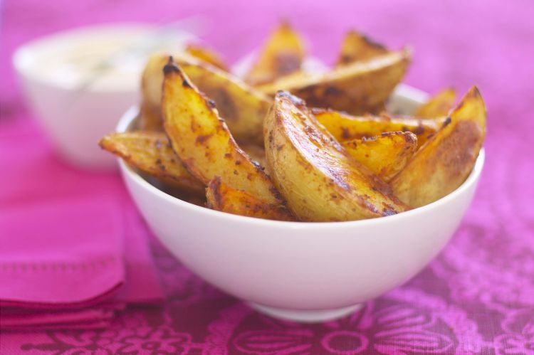 Tikka Potato Wedges Recipe: Veggie
