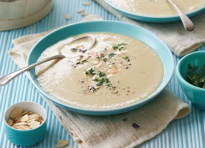 Toasted Almond and Parsnip Soup Recipe: Veggie