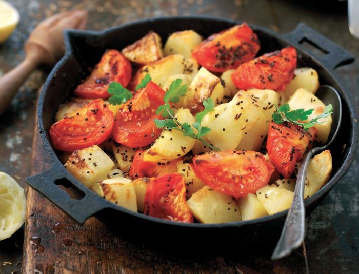 Tomato and Potato Bhaji