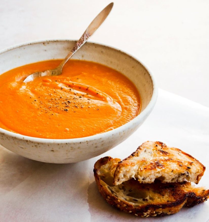 Tomato and Pumpkin Soup Recipe: Veggie