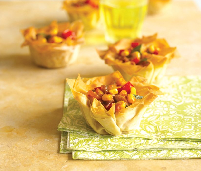 Filo Baskets Recipe: Veggie