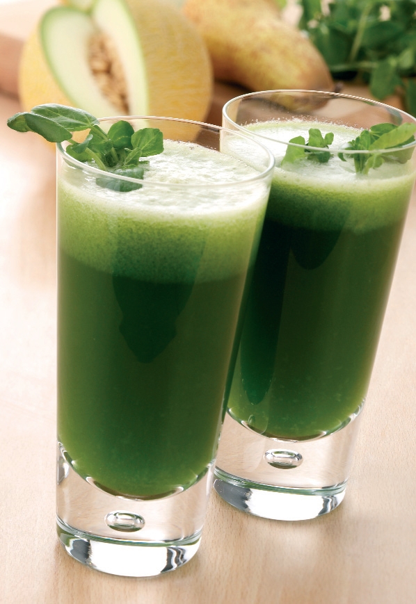 Watercress, Melon and Pear Smoothie