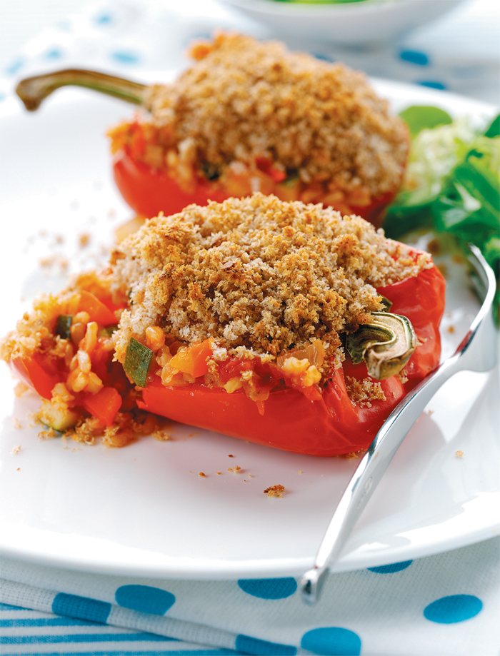 Ratatouille Stuffed Peppers Recipe: Veggie