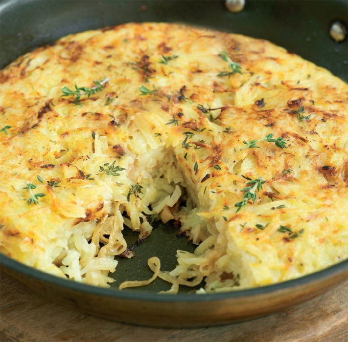 Organic Rooster Potato and Caramelised Onion Rosti