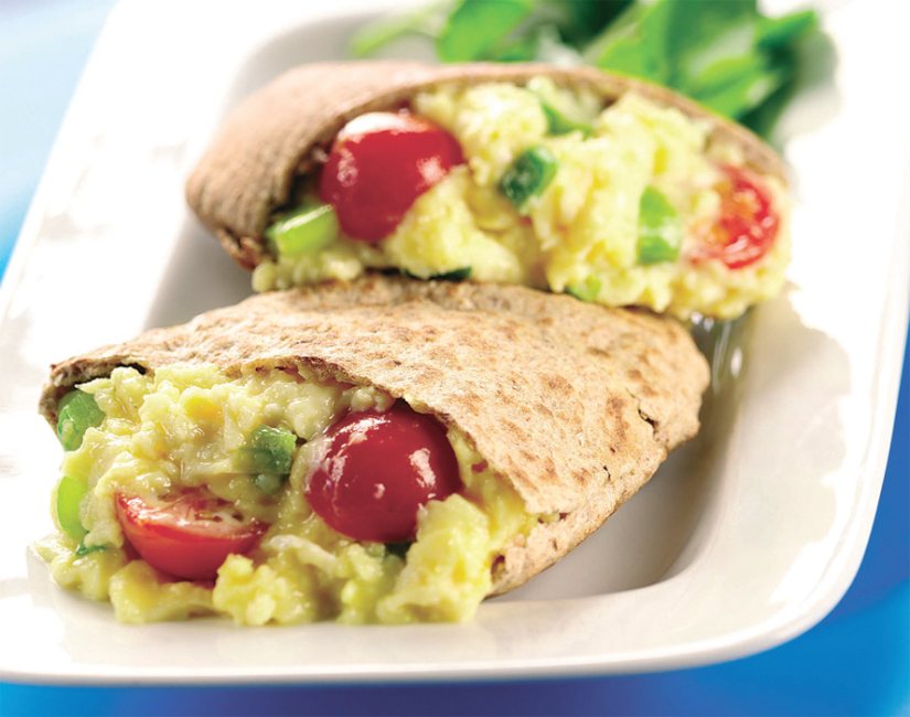 Egg Pittas Recipe: Veggie