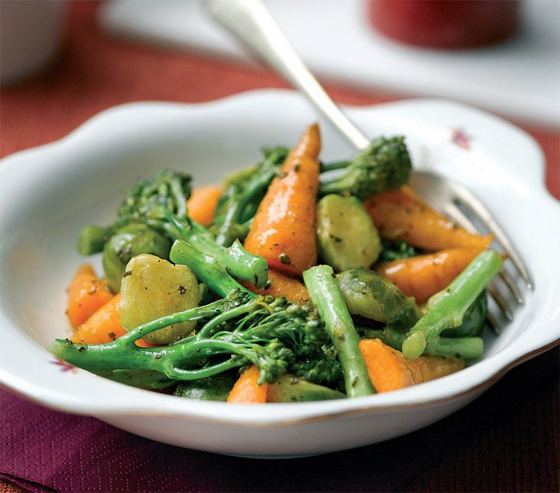 Tenderstem, Chantenay and Sprout Sauté Recipe: Veggie