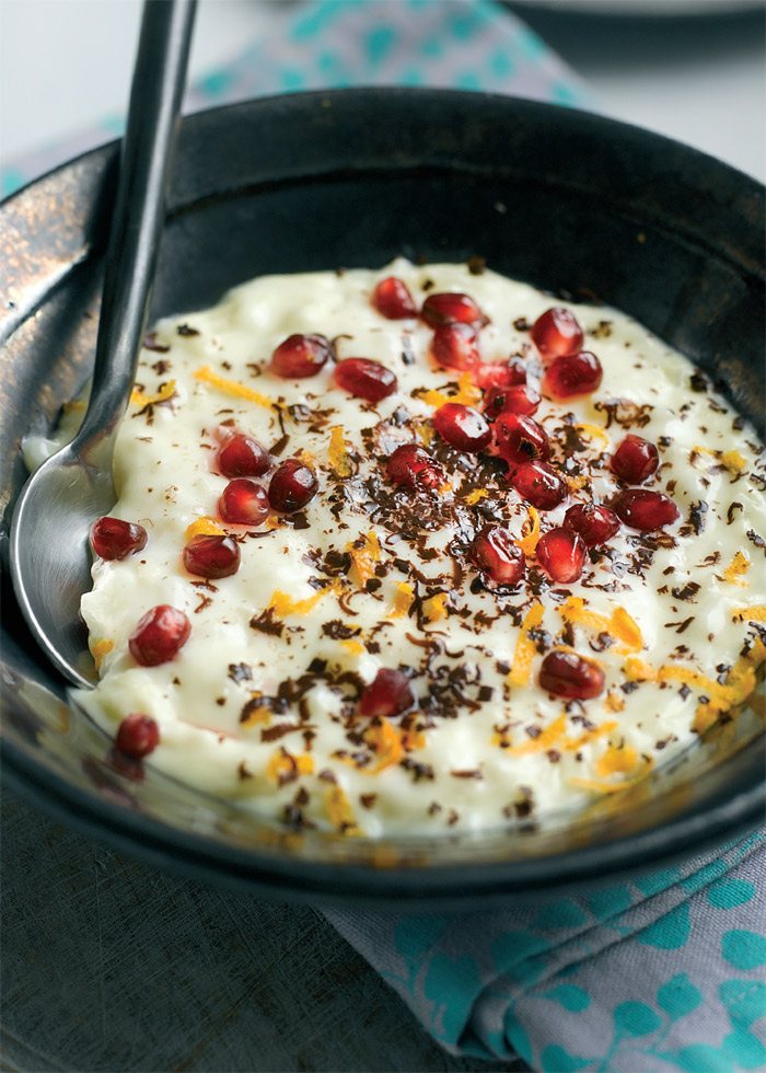 Pomegranate Topped Rice Pudding Recipe: Veggie