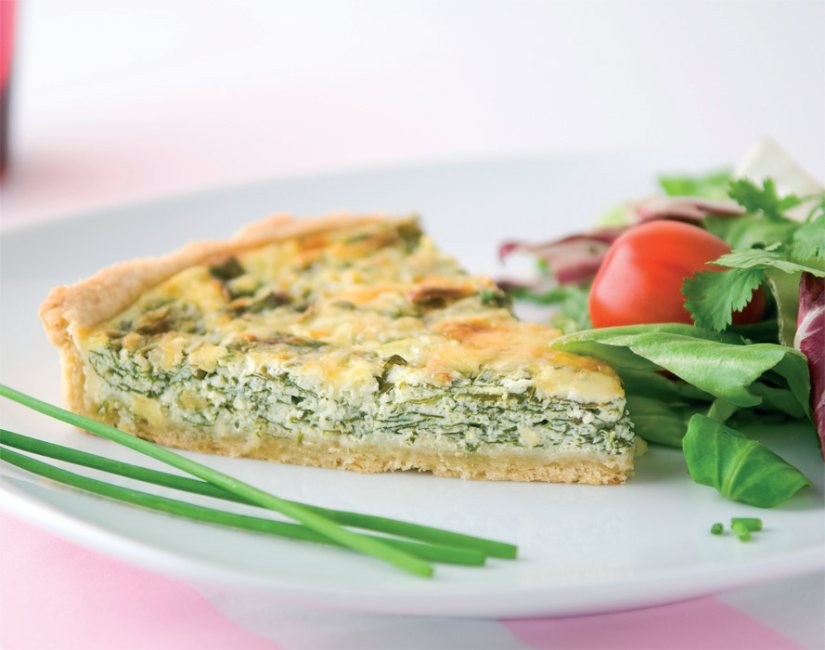Spinach and Ricotta Quiche Recipe: Veggie
