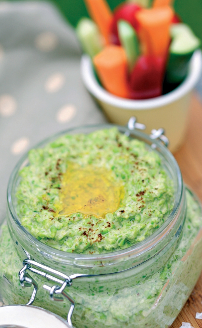 Green Pea Hummus Dip