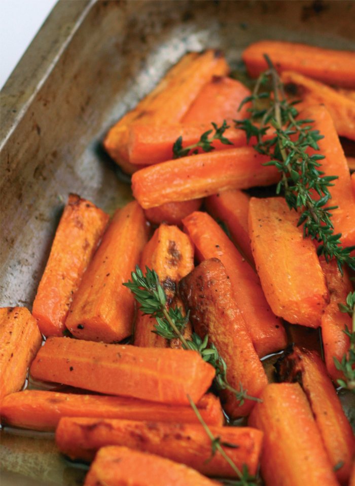 Honey and Thyme Roasted Carrots Recipe: Veggie