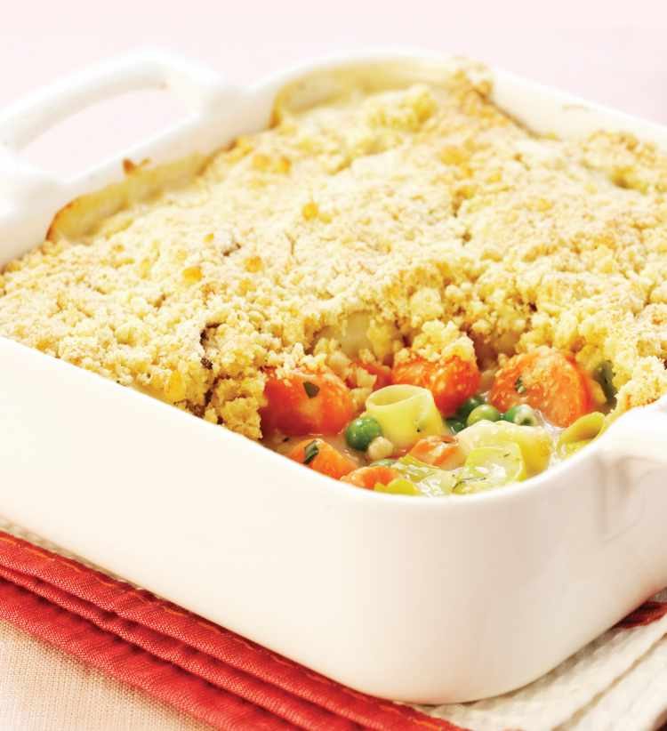 Veggie Crumble Pie Recipe: Veggie