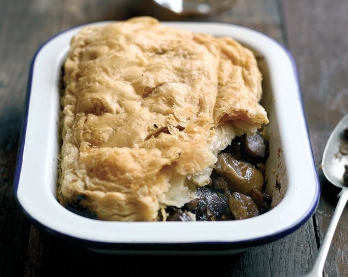 Chestnut, Mushroom and Shallot Pie