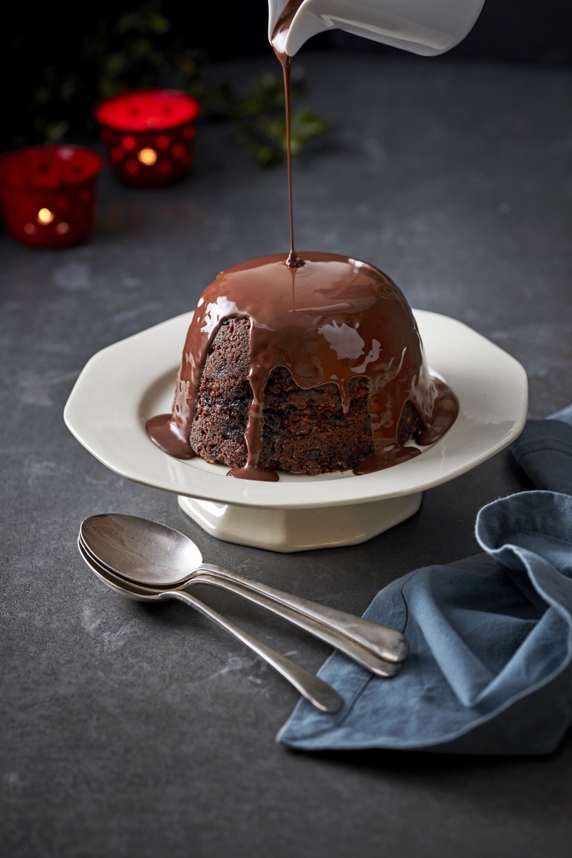 Chocolate Orange Christmas Pudding