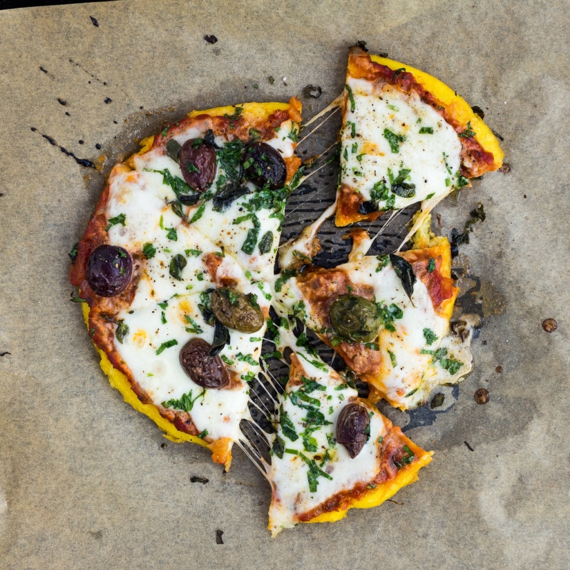 Gluten-free Polenta Pizza