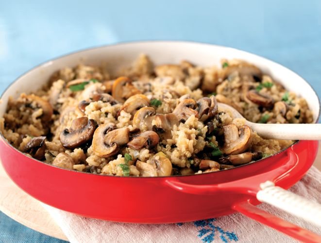 Creamy Quinoa Mushroom Risotto Recipe: Veggie