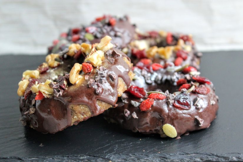 Chocolate Festive Spiced Donuts Recipe: Veggie