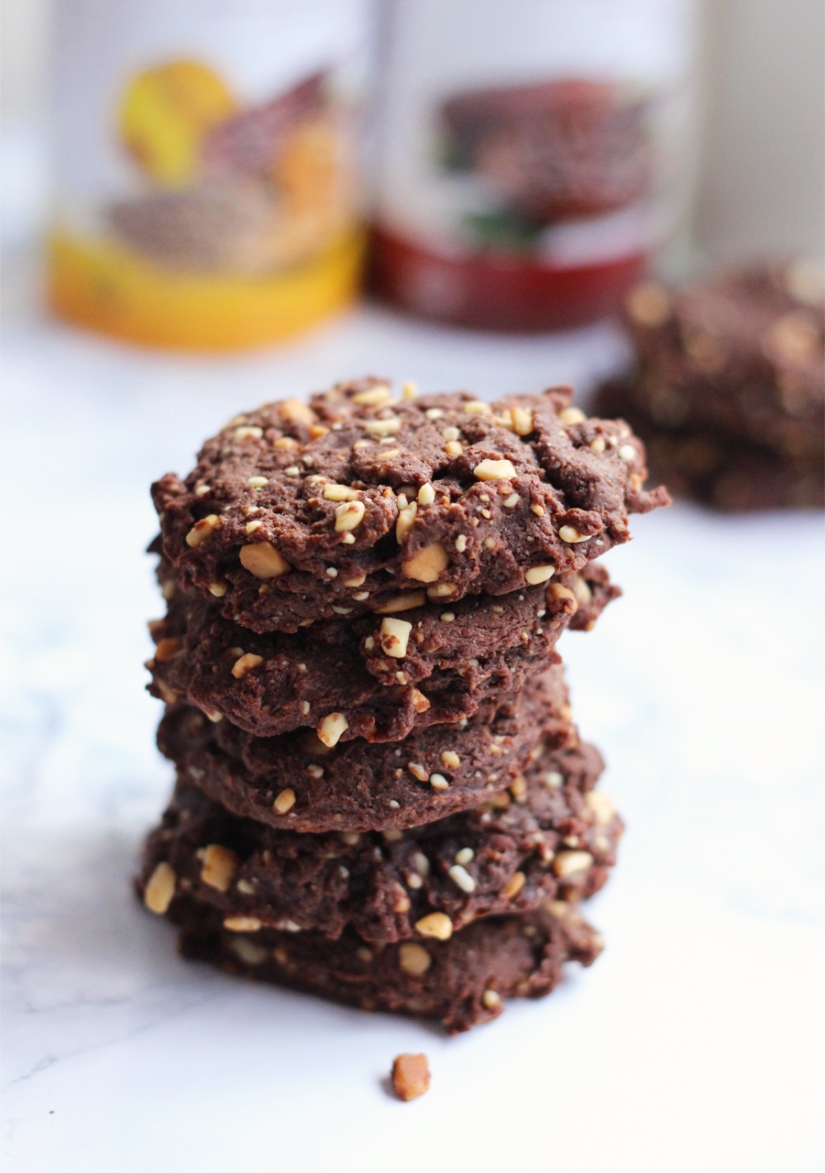 Flourless Chocolate and Peanut Butter Cookies