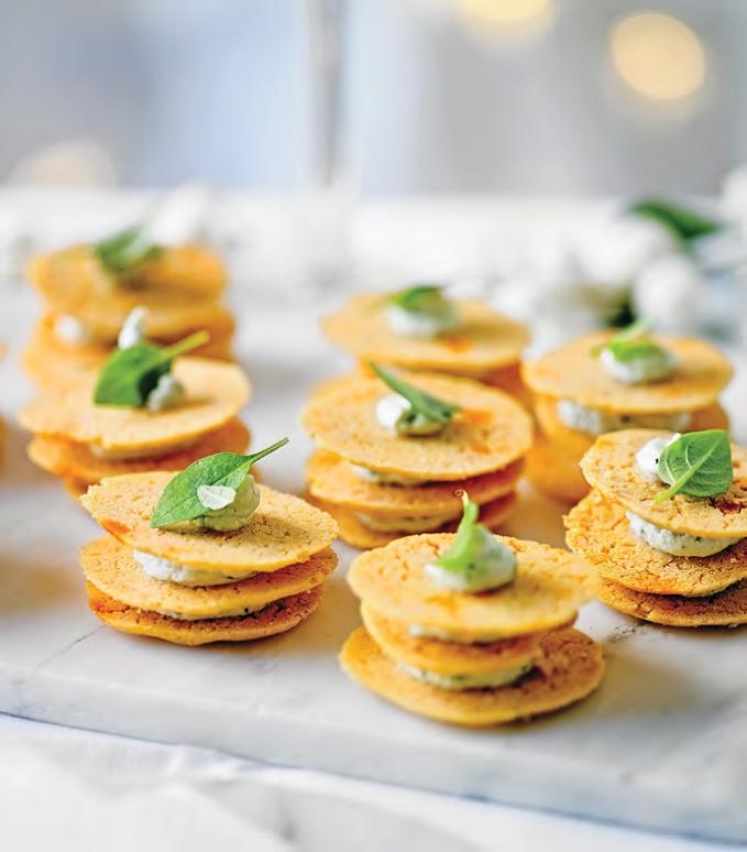 Goat’s Cheese & Basil Mille Feuille Goat’s Cheese & Basil Mille Feuille