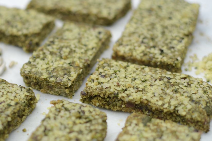 SuperGreen Seeded Energy Bars Recipe: Veggie