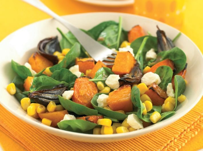 Honeyed Cheshire and Sweetcorn Salad Recipe: Veggie