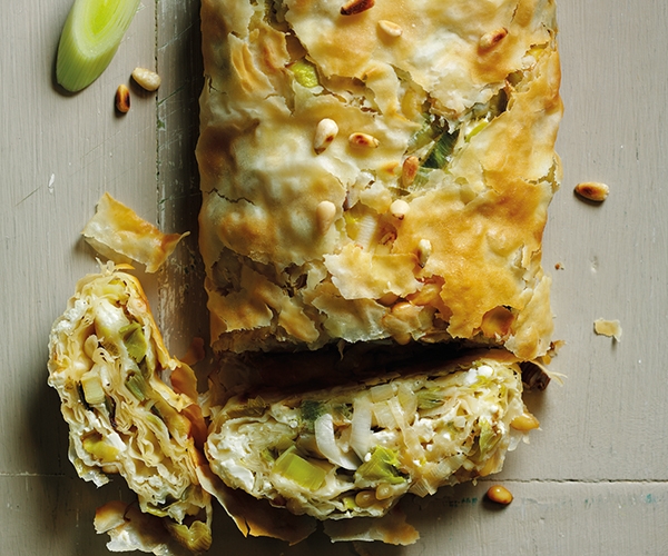 Leek, Feta and Filo Roulade Leek, Feta and Filo Roulade