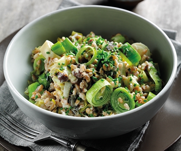 Leek and Spelt Risotto