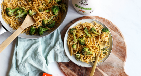 Lemon Garlic Broccoli Spaghetti