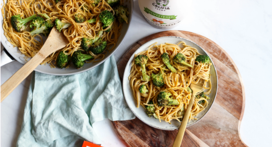 Lemon Garlic Broccoli Spaghetti Recipe: Veggie