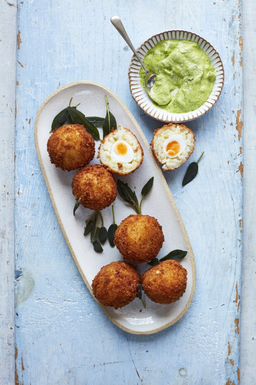 Quail Egg Arancini Recipe: Veggie