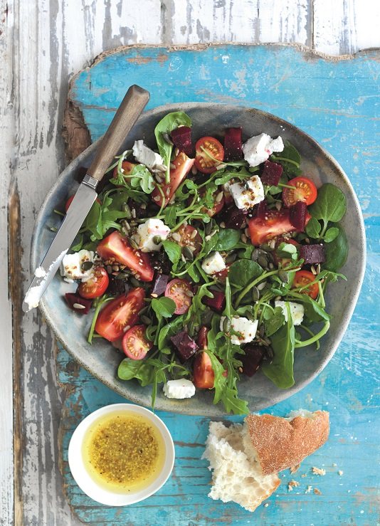 British Tomato, Beetroot and Watercress Salad Recipe: Veggie