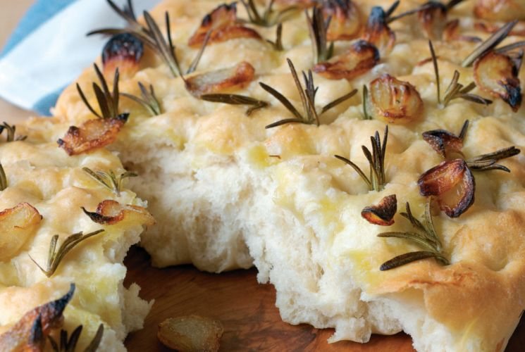 Shallot Focaccia Recipe: Veggie