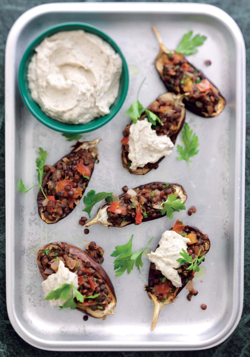 Stuffed Baby Aubergines Stuffed Baby Aubergines