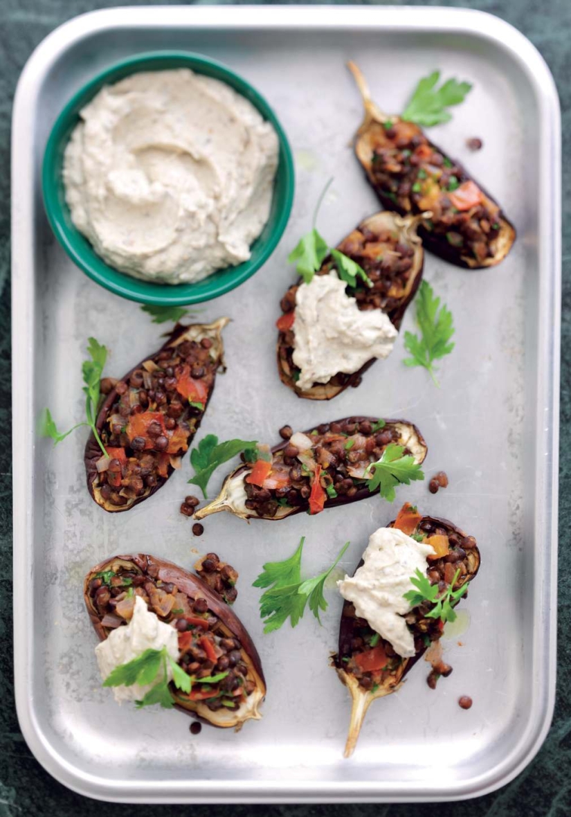 Stuffed Baby Aubergines