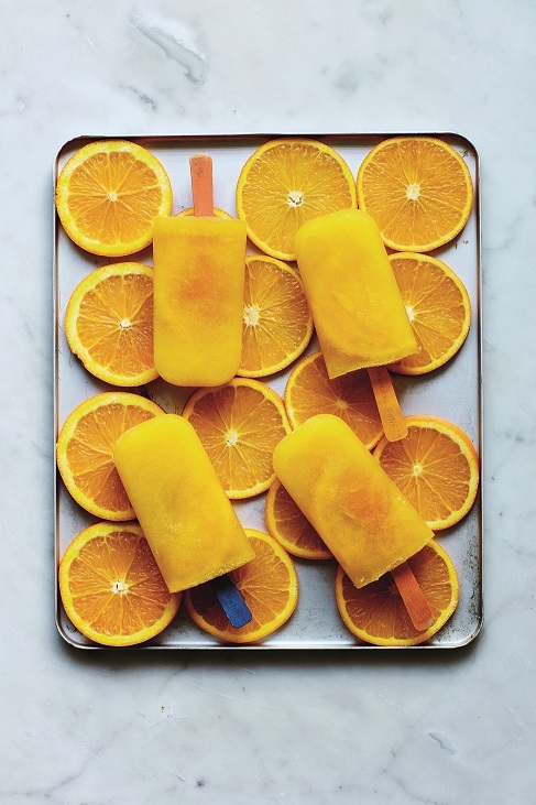 Two-ingredient Orange Lollies