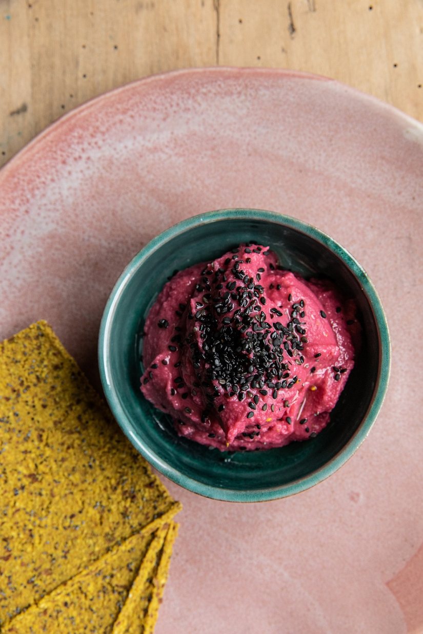 Pink Hummus Recipe: Veggie