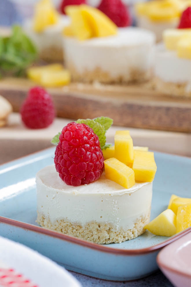  Vegan No-Bake Mango Cheesecake