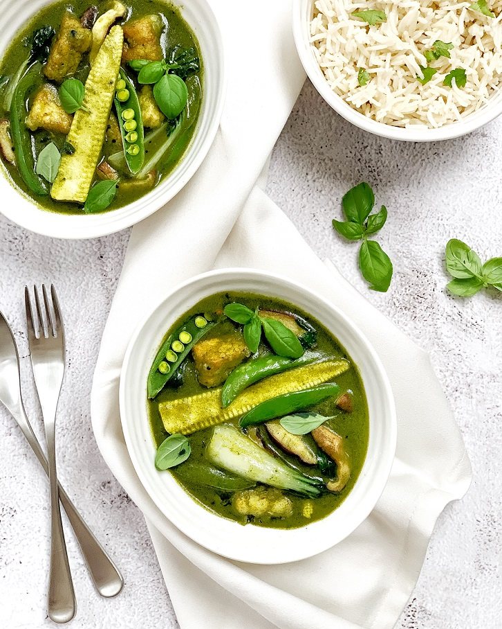 Thai Green Tofu Curry Recipe: Veggie
